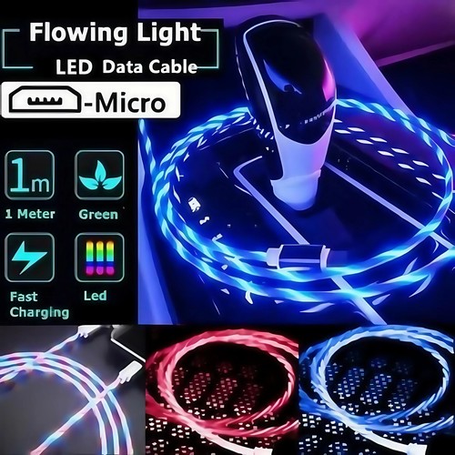 Led light micro usb fast - usb,