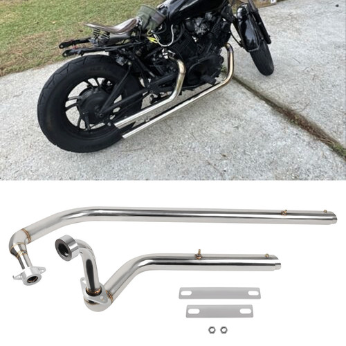 Exhaust pipe system with - system,