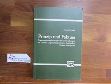 Prinzip und Faktum : transzendentalphilosoph. Untersuchungen zu Zeit u. Gegenstä