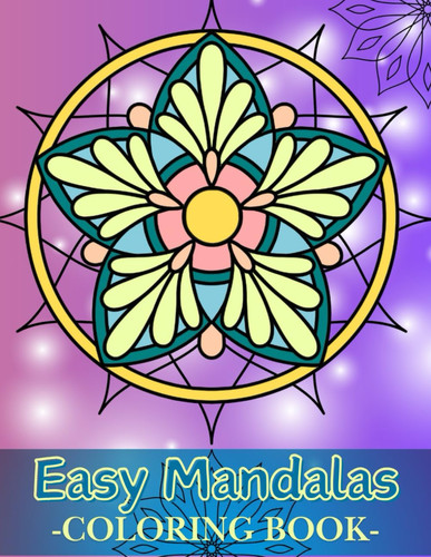 Easy mandalas coloring book - easy,