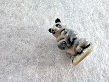 Wade Whimsies Rare Panda Bear Vintage Figurine Blue/grey Glaze