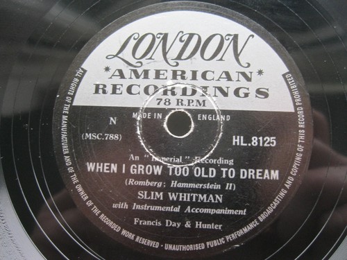 Slim whitman rpm when - when, i