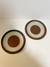 Vintage rustic Denby? Potters Wheel Dinner Plate x 2