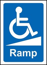 Wheelchair Ramp Notice Sign