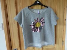Ladies H By Henry Holland Grey Top With Beautiful Sequin Detailing Size 12