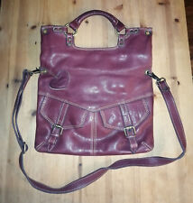 Blondie Mania Limeira Plum Leather Handbag - detatchable Strap RRP £239.95