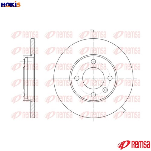 Brake disc 6088 for - 2x,