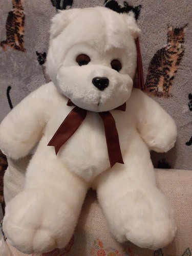 White chunky plush - plush, 'barnaby'