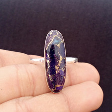 Purple Copper Turquoise Ring