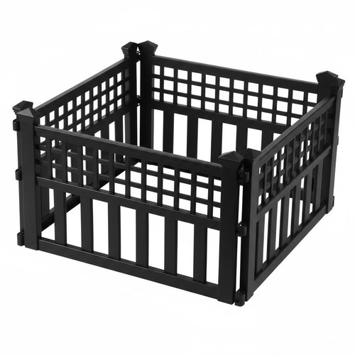 Pack black plastic fence - of,