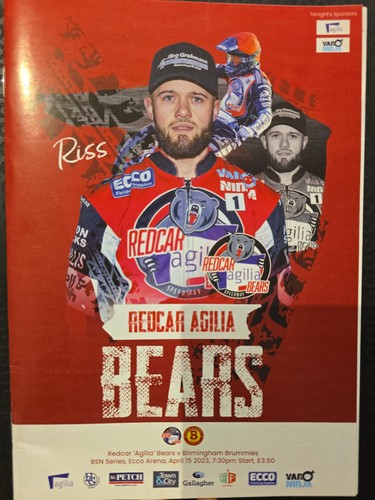 Speedway programme redcar - speedway,