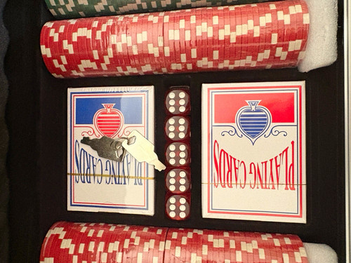 300 poker chip - 300, aluminium