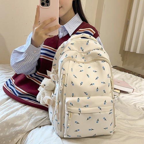 Girls floral backpack school - floral,