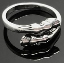 Horse hoof ring solid Sterling