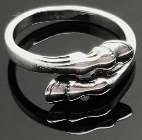 Horse hoof ring solid sterling - horse,