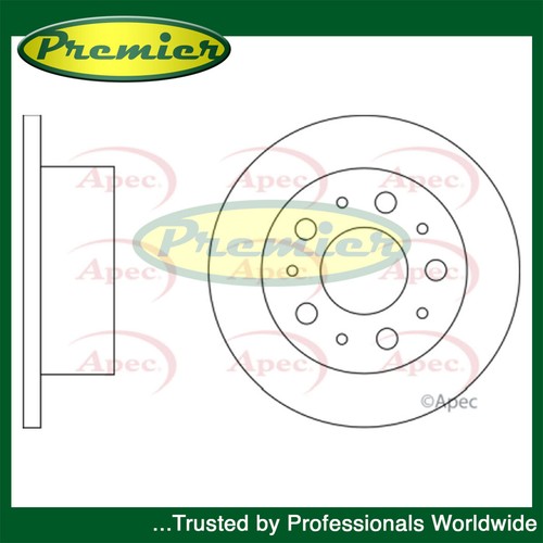 Premier rear brake disc fits - premier,