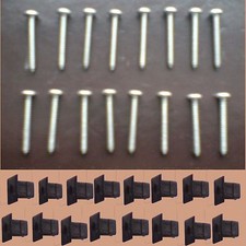 Land Rover Defender 90,110 Stainless Steel Light Lens Screws & Mounting Clips
