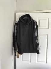 Mens NICCE Hoodie Logo Sweatshirt Size XS Black