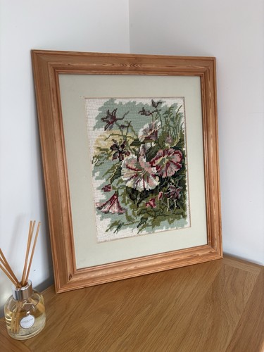 Vintage framed floral - vintage,