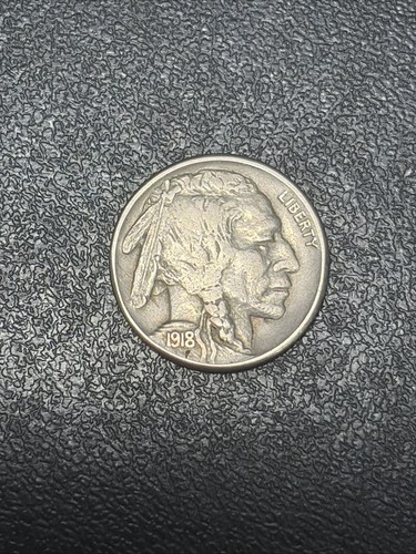 1918 buffalo nickel full - buffalo,