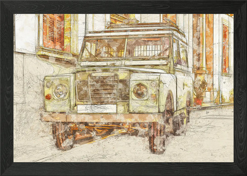 Land rover framed - rover, wall