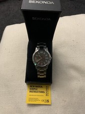 SEKONDA Mens Stainless Steel