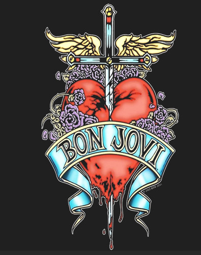 Bon jovi dtf halftones - bon, |