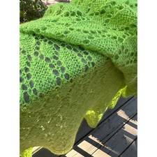 Mohair Wool Crochet Blanket