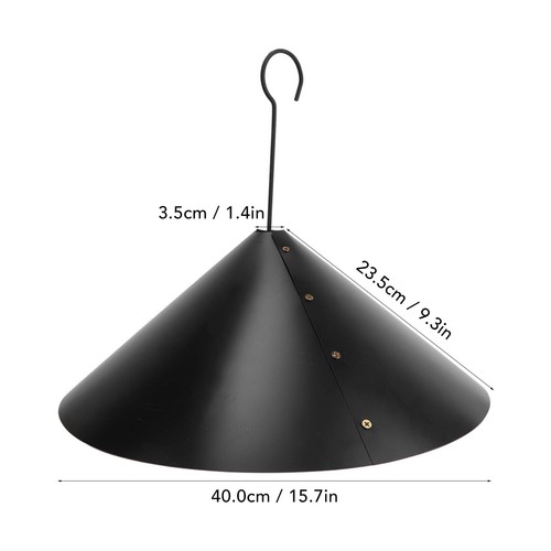 Outdoor squirrel baffle black - outdoor,