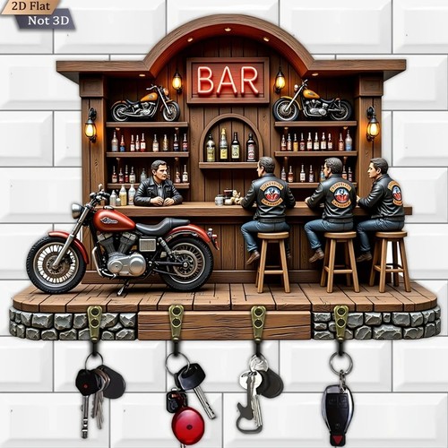 Motorcycle bar key holder - motorcycle,