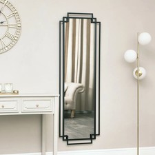 Black Art Deco Wall Mirror