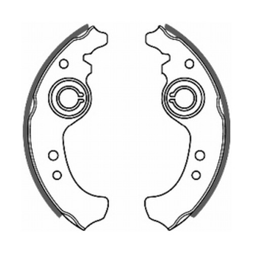 Brake shoes set rear - shoes,