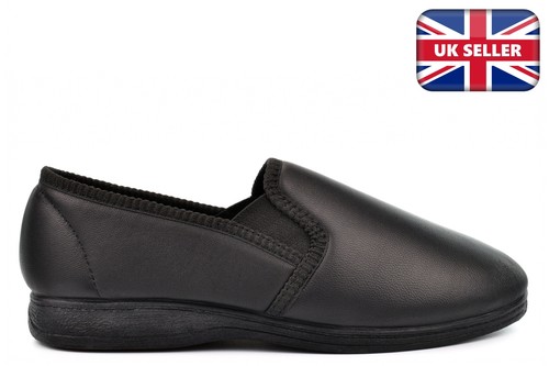Mens leather slippers - mens,