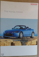 Honda S2000 thick UK market sales brochure 2003-2004