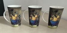 Matching set 3 Large Creative Tops bone china mugs – Still Life Art , Lemons