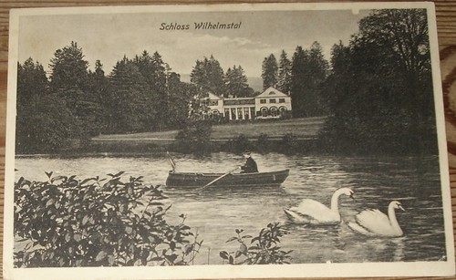 Postcard 1908 schlosspark - 1908:,