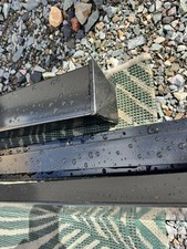 driveway gate post and support bars by Gates and Fences UK