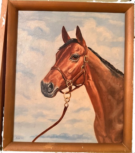 Painting horse head preowned - horse,