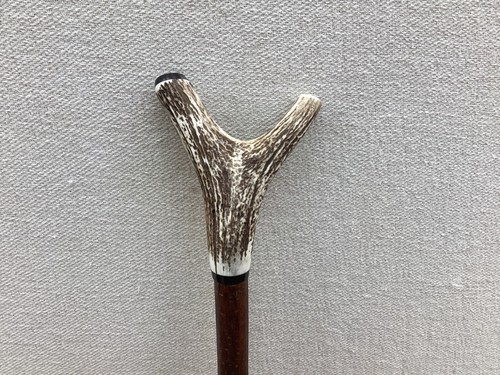 Red deer antler walking hazel - red,