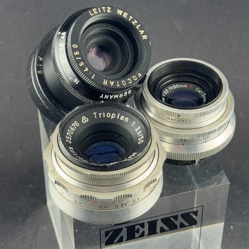 Lot lens trioplan - lens, leitz