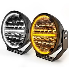 7inch/9inch LED Driving Light Night Spotlight Halo DRL Offroad Truck 4x4 ATV UTV