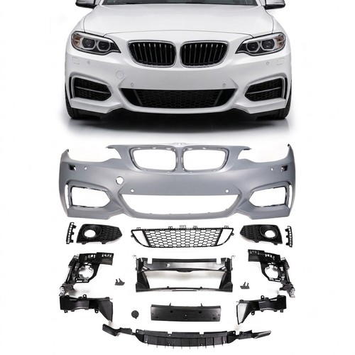 Front bumper with pdc - front, &