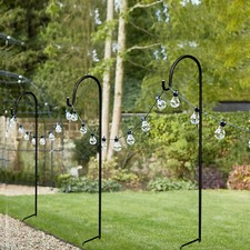 Set of 8 Metal Shepherd Crook
