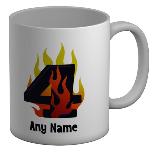 Personalised number day - number, flame