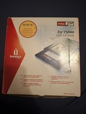 Iomega Zip 750 Drive External USB Boxed Complete