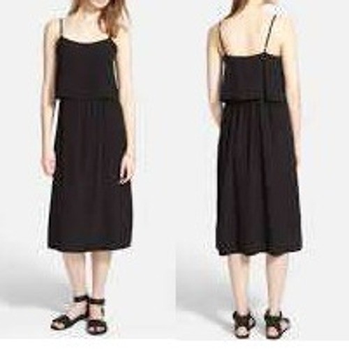 Madewell black overlay silk - madewell,