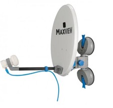 Maxview Remora Pro 40cm Suction Mounted Portable Sky Satellite TV Round Dish Kit