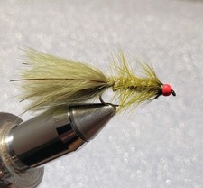 3 size 12 barbless olive red
