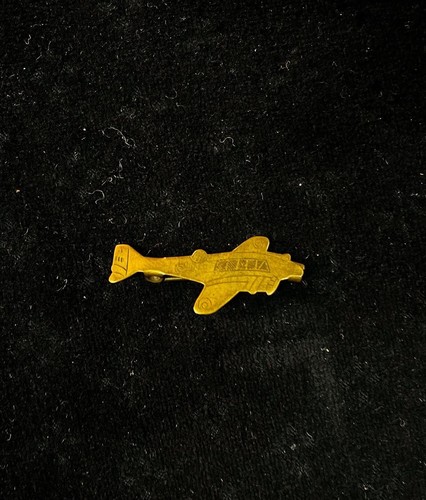 Trench art brass aircraft - art,