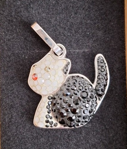 Swarovski crystal cat charm - swarovski,